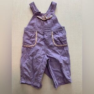 OshKosh B'gosh Purple Jumpsuit with Adjustable Straps and Shirt
